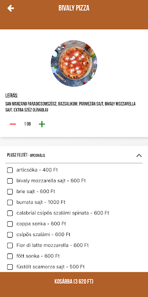 Bazsalito Pizzéria Screenshot 2