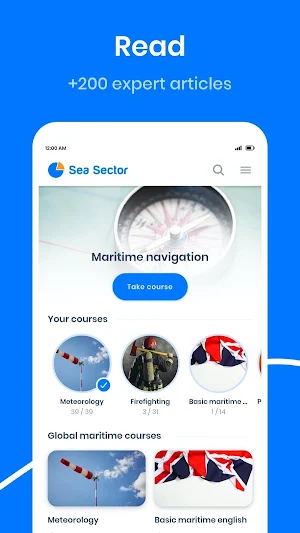 Sea Sector – Maritime Courses for Sailors Screenshot 0