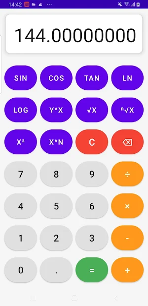 Sin Calc: Material Design Screenshot 0