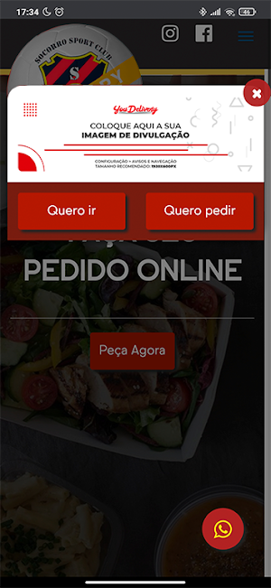 Socorro Esporte Clube Delivery Screenshot 0