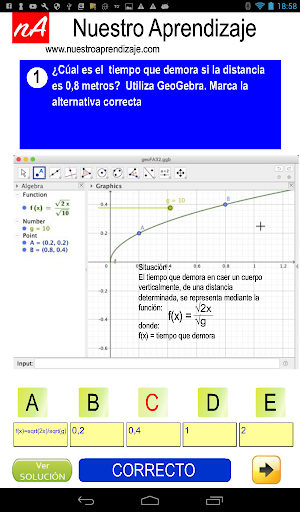 Aplican modelo raíz cuadrada en solución  problema Screenshot 2