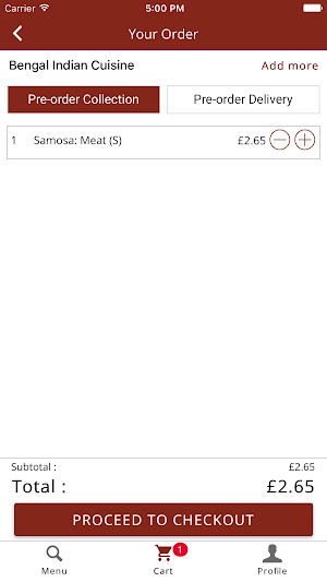 Bengal Indian Cuisine Screenshot 2