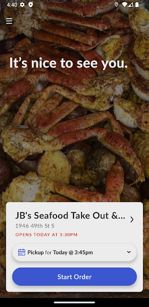 JB's Seafood Screenshot 1