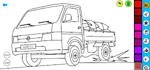 Pickup Car Coloring book Screenshot 3