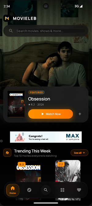 MovieLeb Screenshot 1