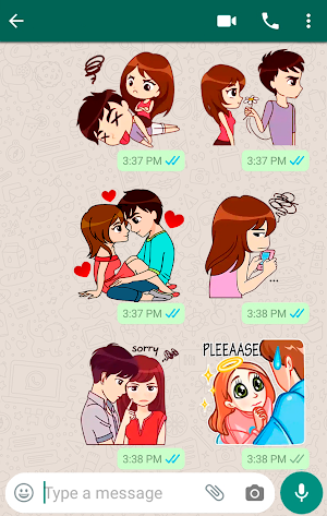 Love Story Stickers Screenshot 0