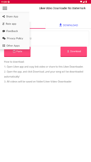 Download Video No WT for Likee Screenshot 3