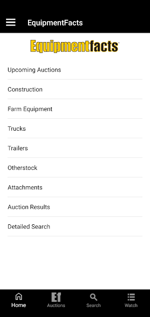 EquipmentFacts Auctions Screenshot 0