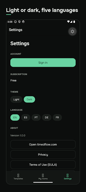 TimedFlow Stage Timer with AI Screenshot 2