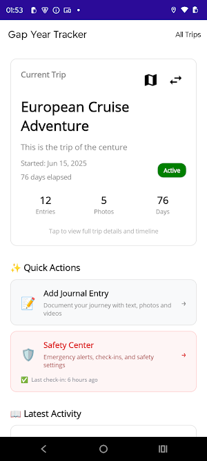 Gap Year Tracker Screenshot 0