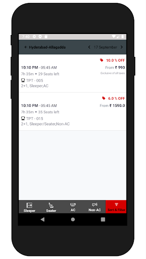 Meghana Travels Screenshot 2