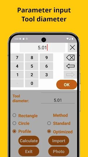 PartsPerArea Screenshot 0