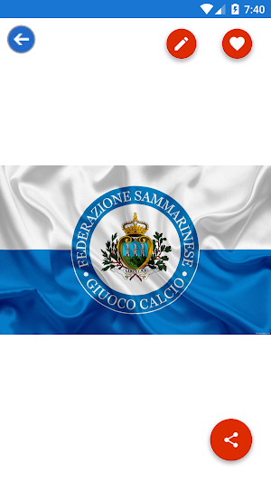 San Marino Flag Wallpaper: Fla Screenshot 1