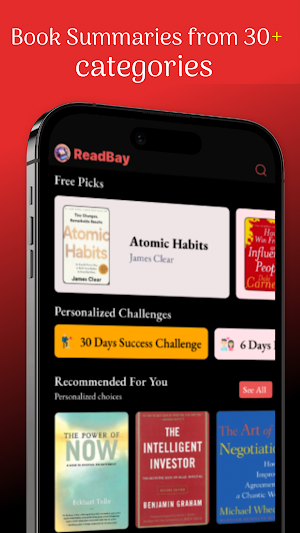 ReadBay: Daily book summaries Screenshot 1