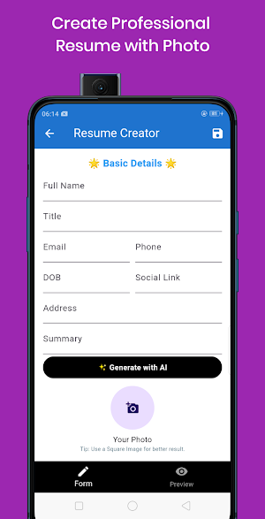 AI Resume Maker App CV Builder Screenshot 3