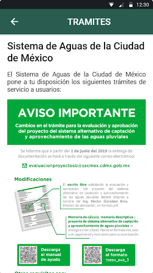 Aguas Sacmex | Info Screenshot 2