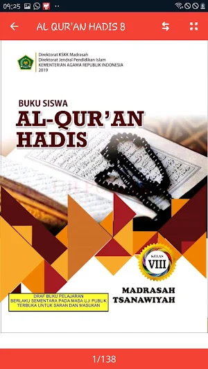 Buku Qurdis MTs Revisi 2019 Screenshot 1