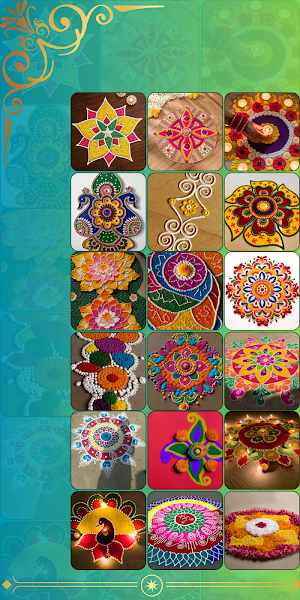 Latest & Simple Rangoli Design Screenshot 0