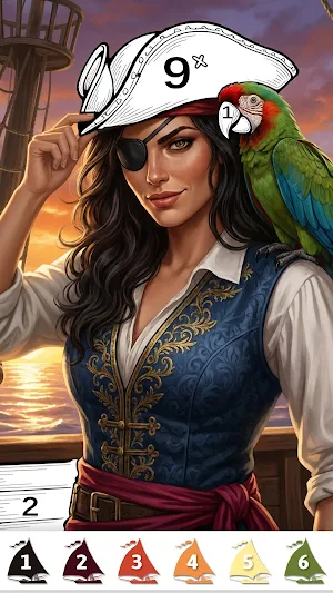 Voyage Color By Number Game Screenshot 0