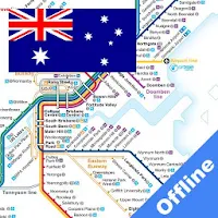 BRISBANE BUS TRAIN FERRY MAP O
