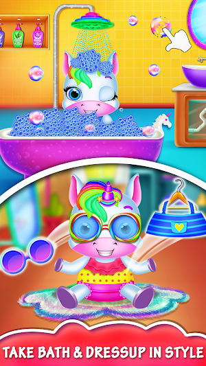 Pregnant Unicorn Mom Care Screenshot 1