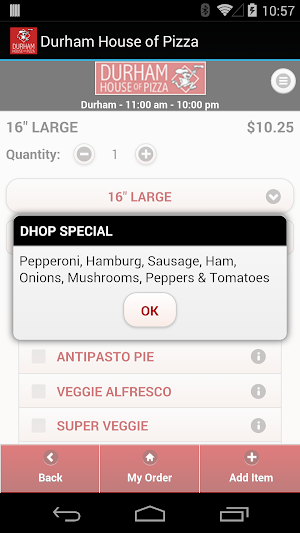 Durham House of Pizza Screenshot 2