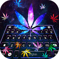Galaxy Weed Gravity Keyboard Background
