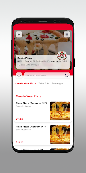 Davi's Pizza Screenshot 2