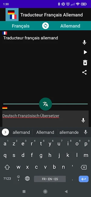 German French Translator Screenshot 2