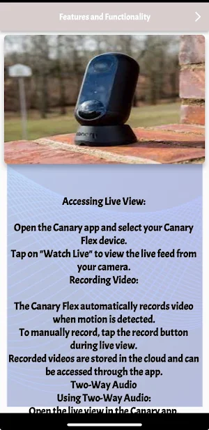 Canary Flex Guide Screenshot 1
