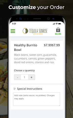 Tequila Sunrise Mexican Cuisin Screenshot 2