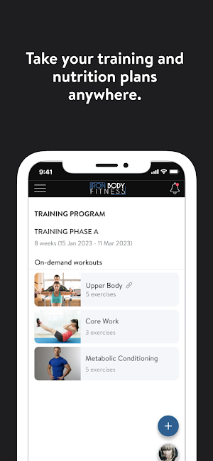 Iron Body Fitness App Screenshot 2