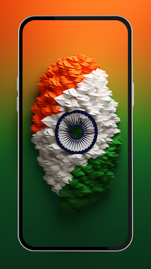 India Flag Wallpaper - तिरंगा Screenshot 1