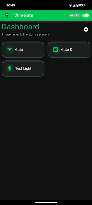 WireGate: Secure HTTP Actions Screenshot 0