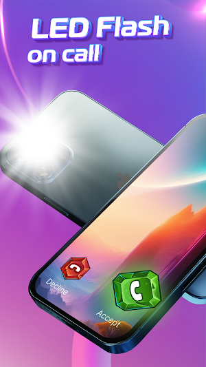 Call Screen with Color Themes Screenshot 3