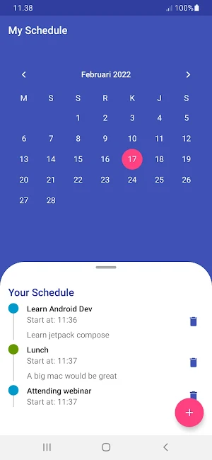 Schedules Screenshot 0