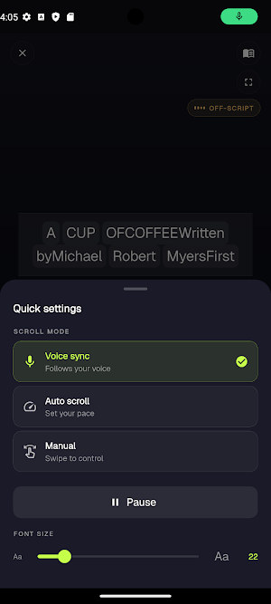 PromptSync: Telemprompter Screenshot 0