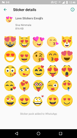 Love Stickers for WhatsApp Screenshot 1