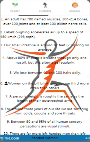 Fun facts Screenshot 2