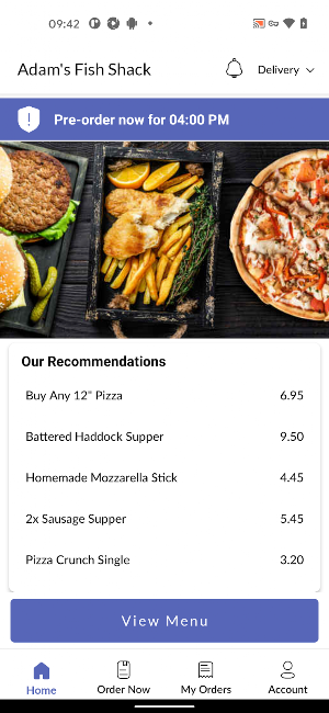 Adams Fish Shack Screenshot 1