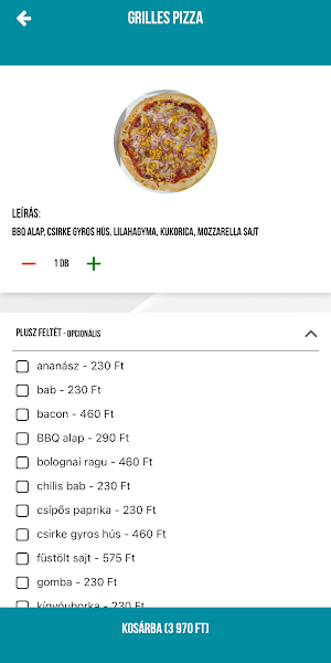 Siófoki Pizza Screenshot 2