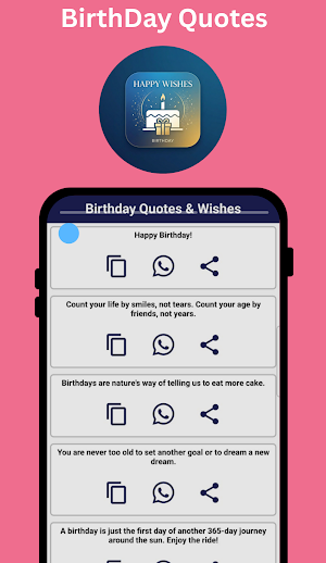 Birthday Wishes Lines Screenshot 2