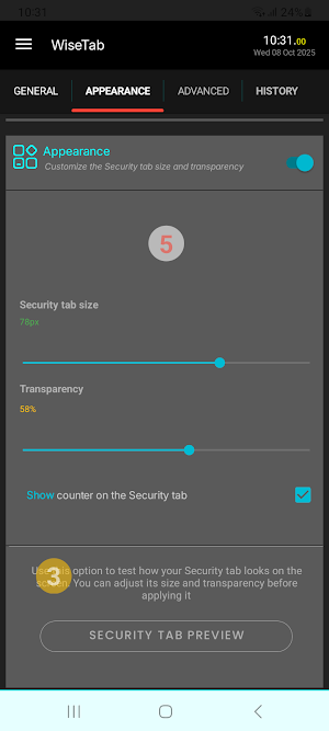 WiseTab Screenshot 3