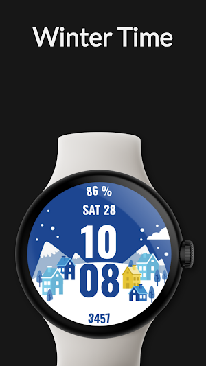 Winter Time Watch Face Screenshot 0