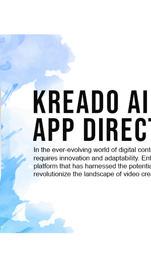 Kreado AI Video App Direction Screenshot 1