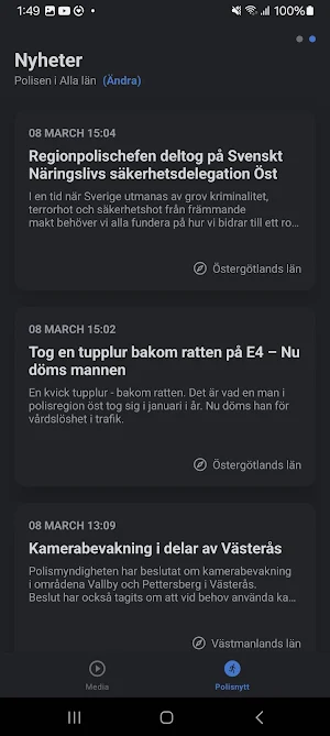 Polisnytt Screenshot 3