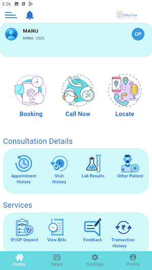 Holy Cross Patient App Screenshot 0