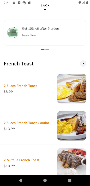 French Toast Cafe Screenshot 2