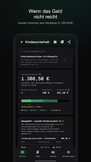fam-calc Unterhaltsrechner Screenshot 3