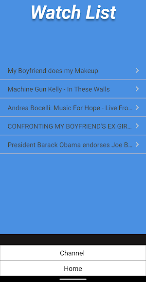 Watch List Screenshot 1